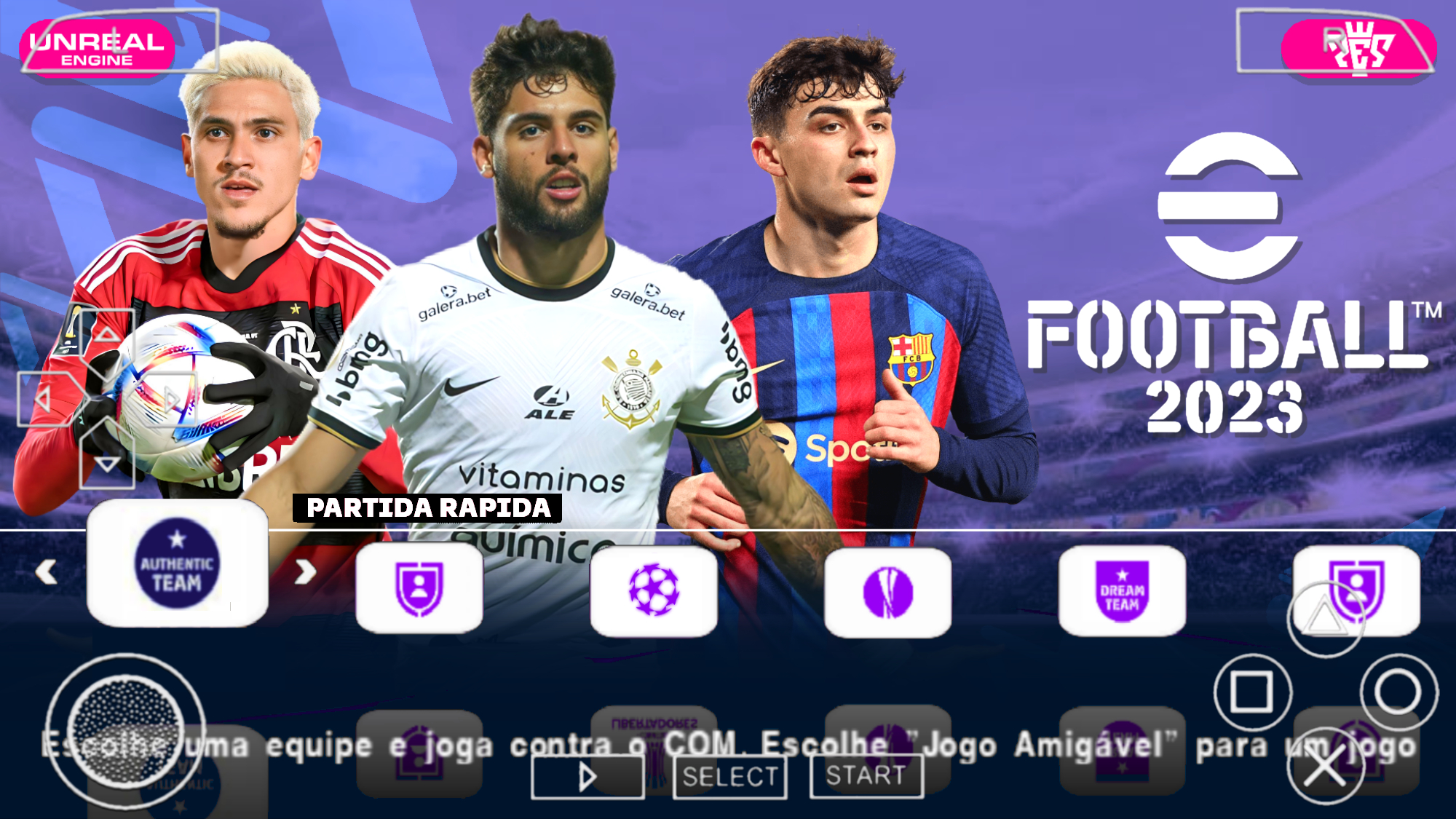 EFOOTBALL PES 2023 PPSSPP BRASILEIRÃO A+B E EUROPEUS NARRAÇÃO BR E ...