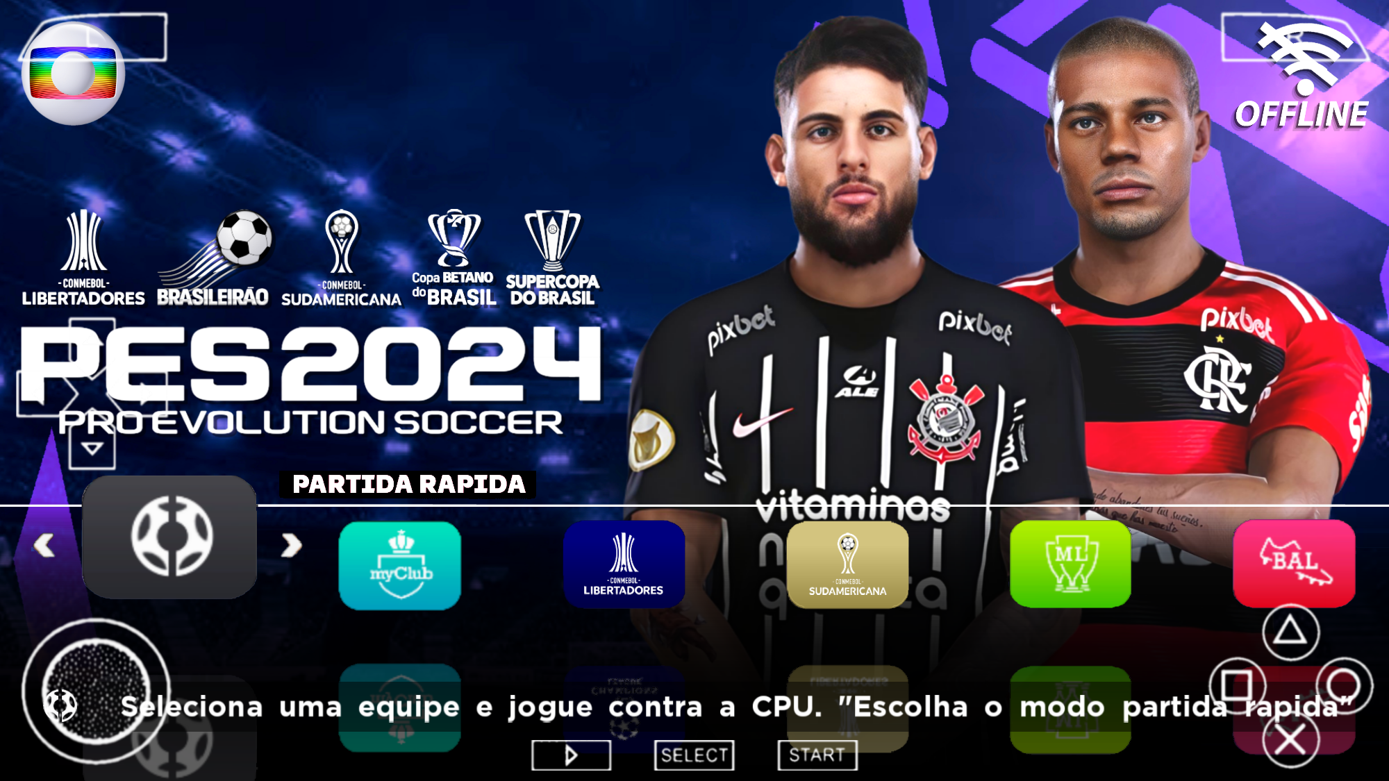 PES 2024 PSP ANDROID SULAMERICANO COM BRASILEIRÃO A+B GameDroid BR