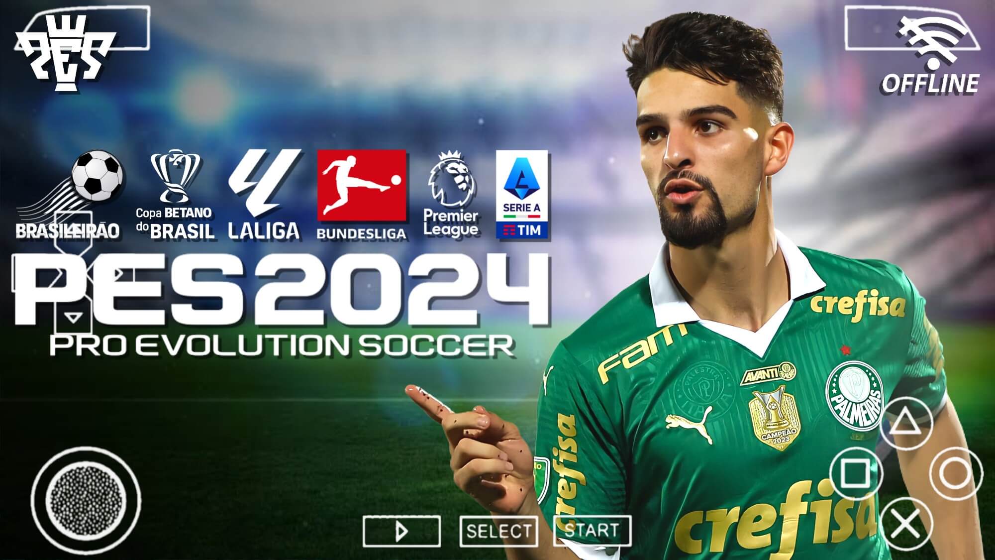 EFOOTBALL PES 2024 PSP BRASILEIRÃO A+B E EUROPEUS - GameDroid BR